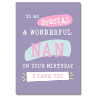 To My Special Nan Card